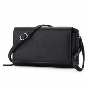 Peacocktion Crossbody Bags for Women RFID Wristlet Wallets Vegan Leather Purse